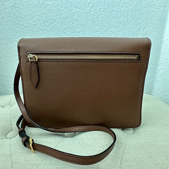 Authentic BURBERRY Macken Crossbody Bag Leather and House Check Canvas - Picture 6 of 12